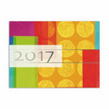 Contemporary Color Calendar Card - Silver Lined White Envelope